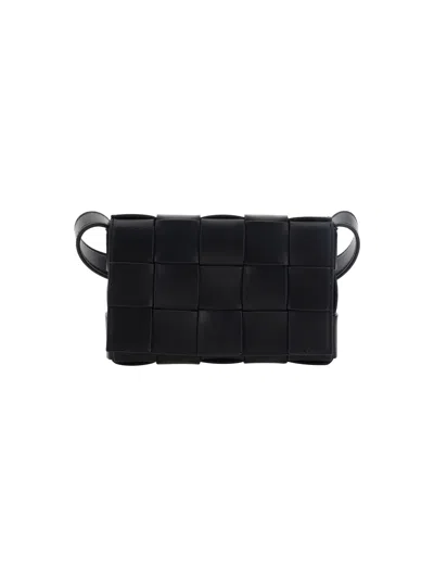 Bottega Veneta Men Cassette Mini Shoulder Bag In Black