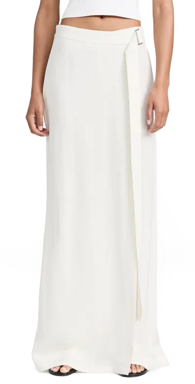 St Agni Wrapped Wide-leg Pants In Off-white