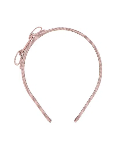 Ferragamo Salvatore  Bow Detailed Headband In Pink