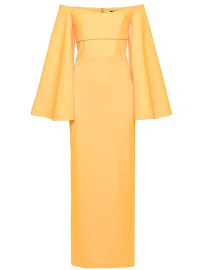 Solace London The Eliana Maxi Dress In Orange
