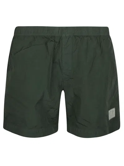C.p. Company Eco-chrome R Swim Shorts In Duck Green