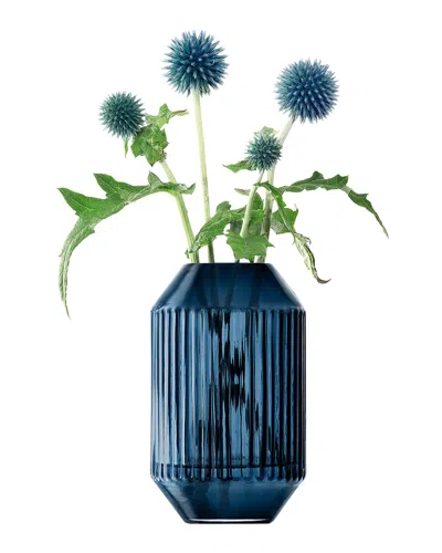 Lsa Rotunda 6" Vase In Sapphire