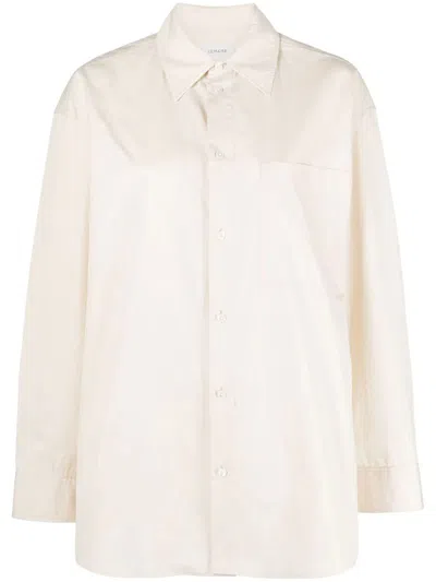 Lemaire Insert Shirt In Nude & Neutrals