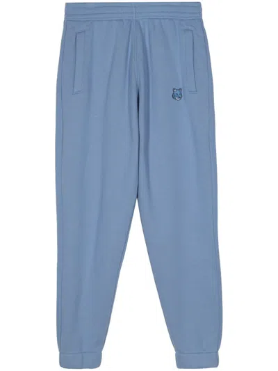 Maison Kitsuné Bold Fox Head Patch Comfort Jog Pants Clothing In P428 Hampton Blue