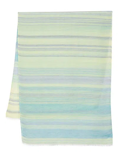 Paul Smith Stripe Pattern Scarf In Multicolor