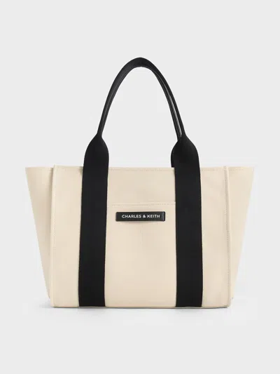 Charles & Keith - Large Kay Canvas Tote Bag In Multi