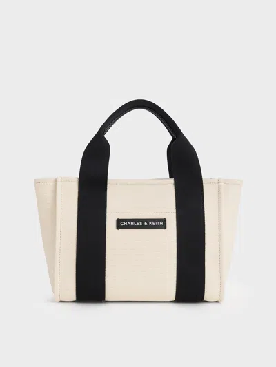 Charles & Keith - Kay Canvas Tote Bag In Multi