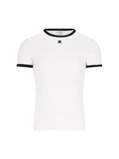 Courrèges T-shirts And Polos In White
