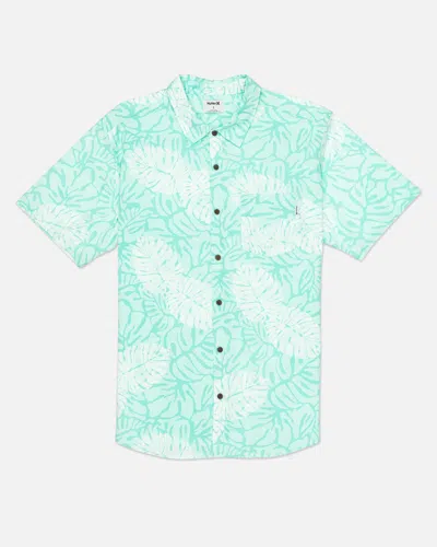 United Legwear Men's One And Only Lido Stretch Short Sleeve Shirt In Tropical Mist 3