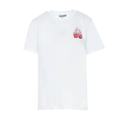 Ganni T-shirts And Polos In White