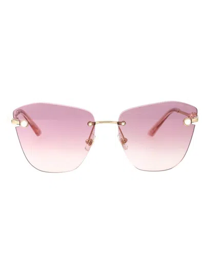 Jimmy Choo Sunglasses In 300668 Pale Gold