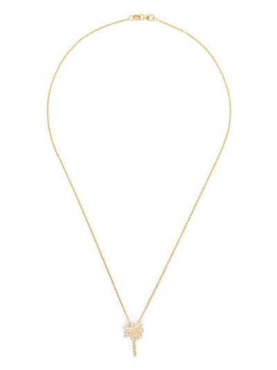 Anita Ko 18kt Yellow Gold Palm Tree Diamond Necklace