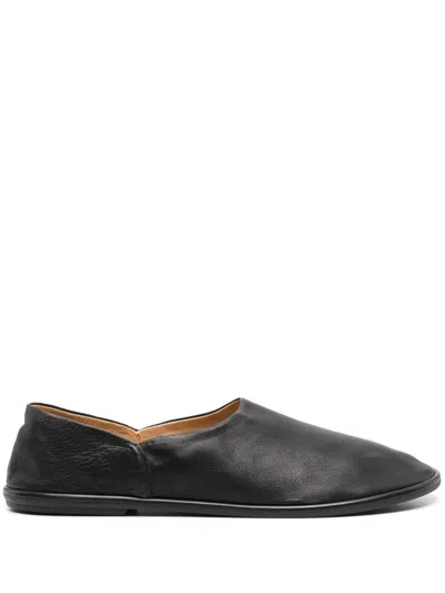 The Row Leather Canal Loafers In Black
