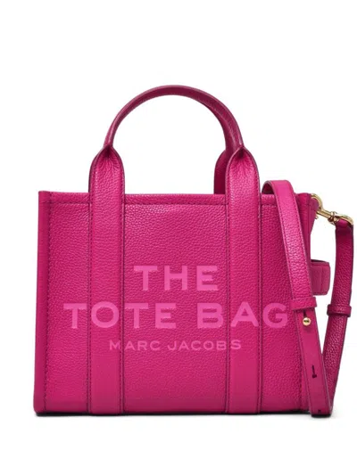 Marc Jacobs The Leather Small Tote  Bags In Pink & Purple
