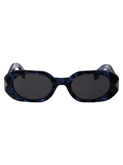 Marcelo Burlon County Of Milan Sunglasses In 4107 Havana Blue