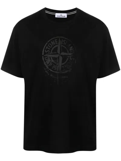 Stone Island T-shirts And Polos In Black