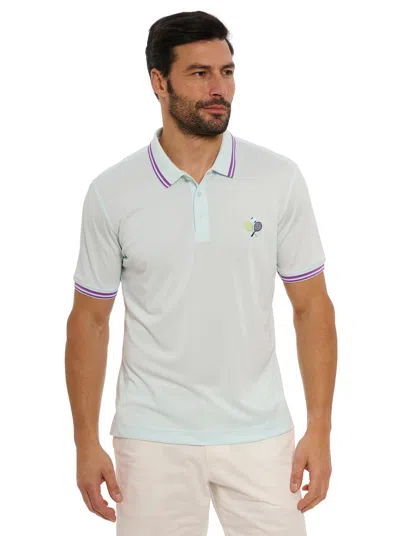 Robert Graham Match Point Polo In Mint
