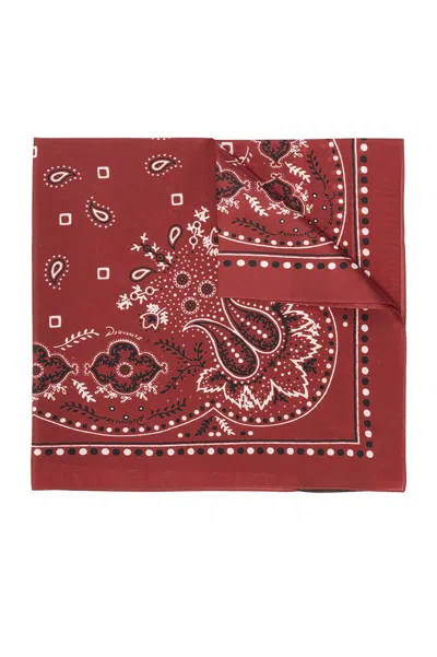 Dsquared2 Paisley-print Bandana Scarf In Red