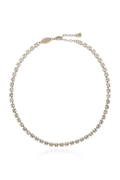 Dsquared2 Crystal Embellished Pendant Necklace In Yellow