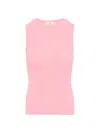 7 For All Mankind Women's Racer Stretch Knit Tank In Blush