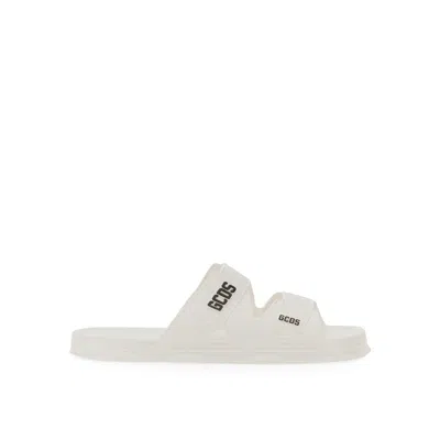 Gcds Sandal With Logo In White