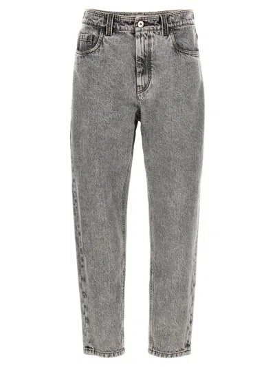Brunello Cucinelli The Baggy Jeans In Grey