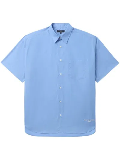 Comme Des Garçons Homme Deux Comme Des Garçons Homme Logo Short Sleeve Shirt In Blue