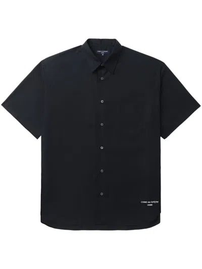 Comme Des Garçons Homme Deux Comme Des Garçons Homme Logo Short Sleeve Shirt In Black