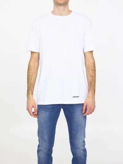 Off-white Scribble Diagonals T-shirt In White