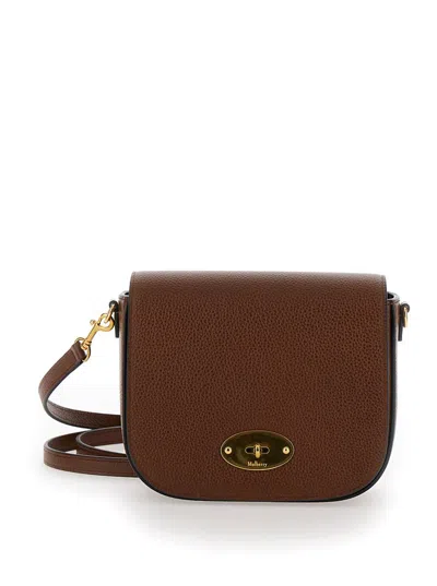 Mulberry Small Darley Satchel Two Tone Scg In Brown