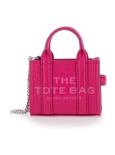 Marc Jacobs The Nano Tote Charm In Pink