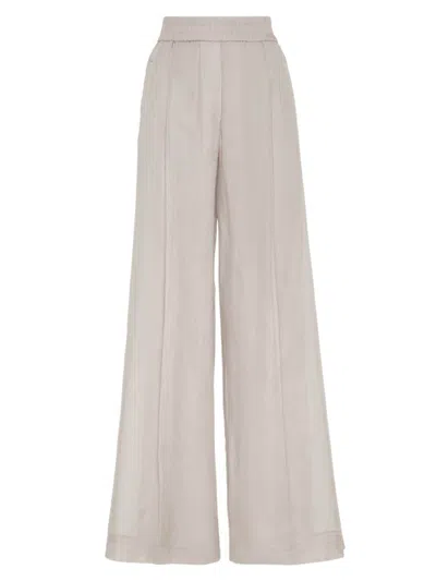 Brunello Cucinelli Loose Track Trousers In Grey