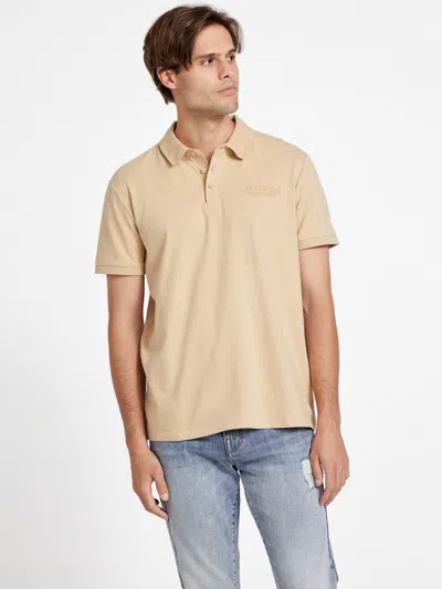 Guess Factory Eco Astolfo Polo Shirt In Beige