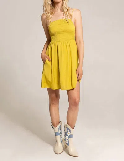 Saltwater Luxe Ada Mini Tank Dress In Yellow