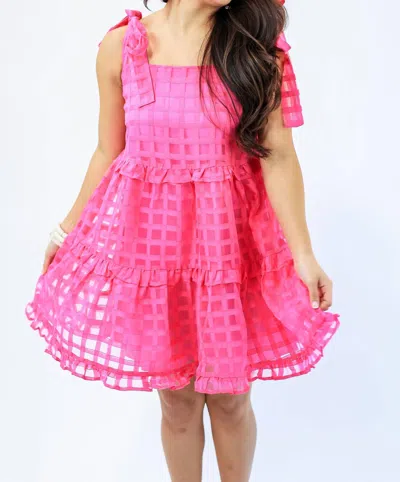 Entro Mexico Bound Dress In Hot Pink