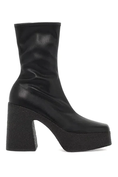 Stella Mccartney Skyla Alter Mat Ankle Boots In Black