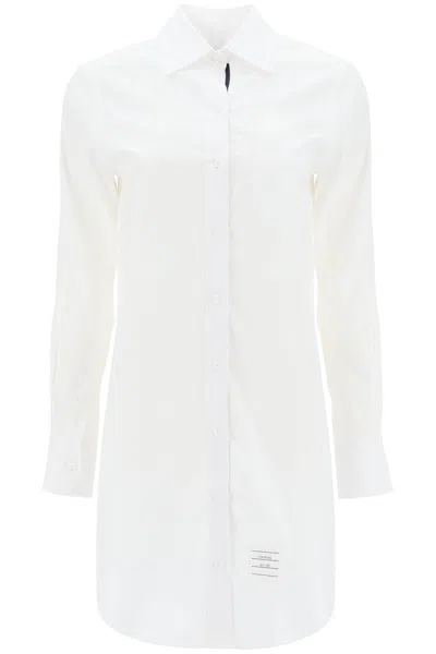 Thom Browne Short Button-down Blouse In White