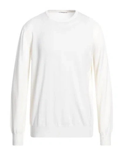 Kangra Man Sweater White Size 44 Wool, Silk, Cashmere