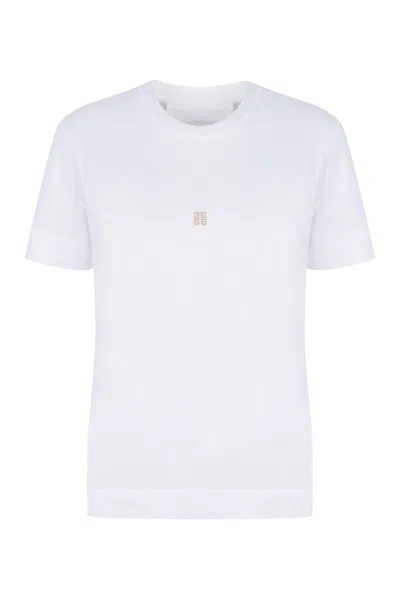 Givenchy Logo Cotton T-shirt In White