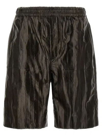 Jil Sander Eel Bermuda Shorts In Black