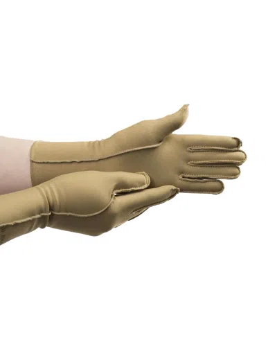 Isotoner Women's Full Finger Therapeutic Gloves In Camel In Brown