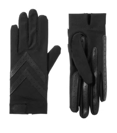 Isotoner Women's Smartdri Smartouch Spandex Shortie Gloves In Black