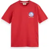 Scotch & Soda Catch Of The Day T-shirt In Red