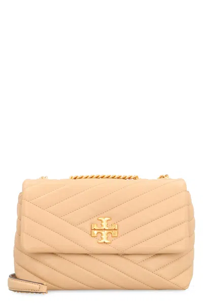 Tory Burch Kira Small Leather Shoulder Bag In Beige