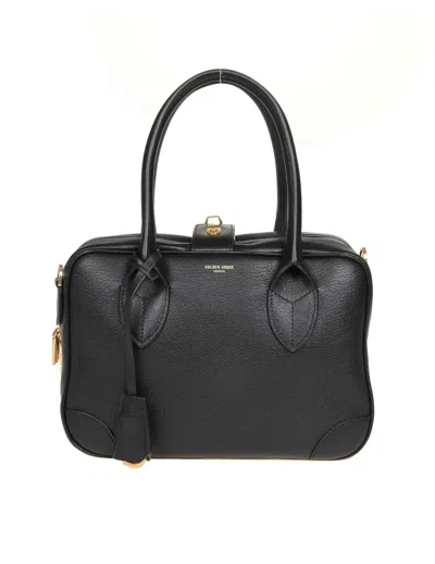 Golden Goose Leather Trunk Bag In Black
