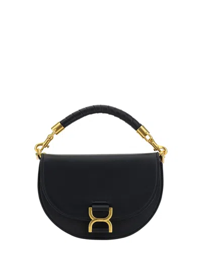 Chloé Black Leather Marcie Handbag