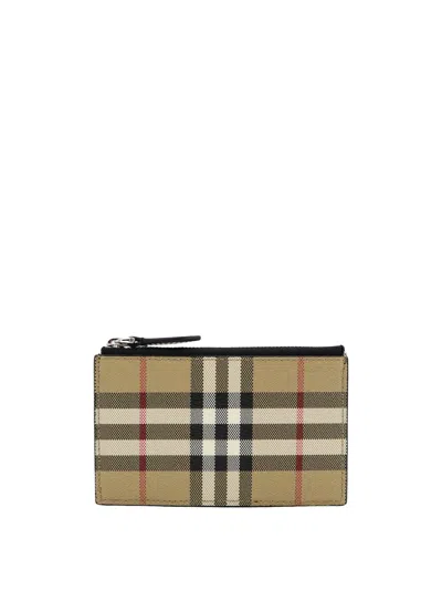 Burberry Card Holder In Archive Beige