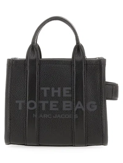 Marc Jacobs Black Leather Micro The Tote Bag Handbag