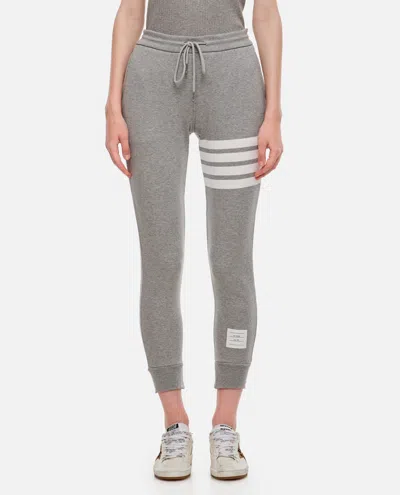 Thom Browne Striped Joggers In Grey