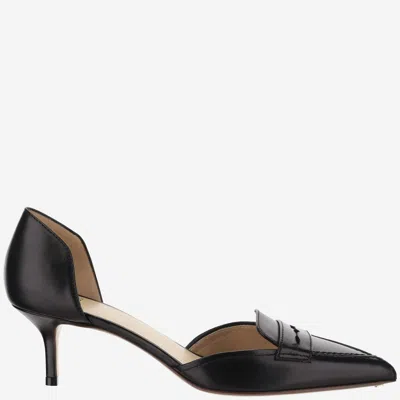 Francesco Russo Pointed Toe Pumps In Black